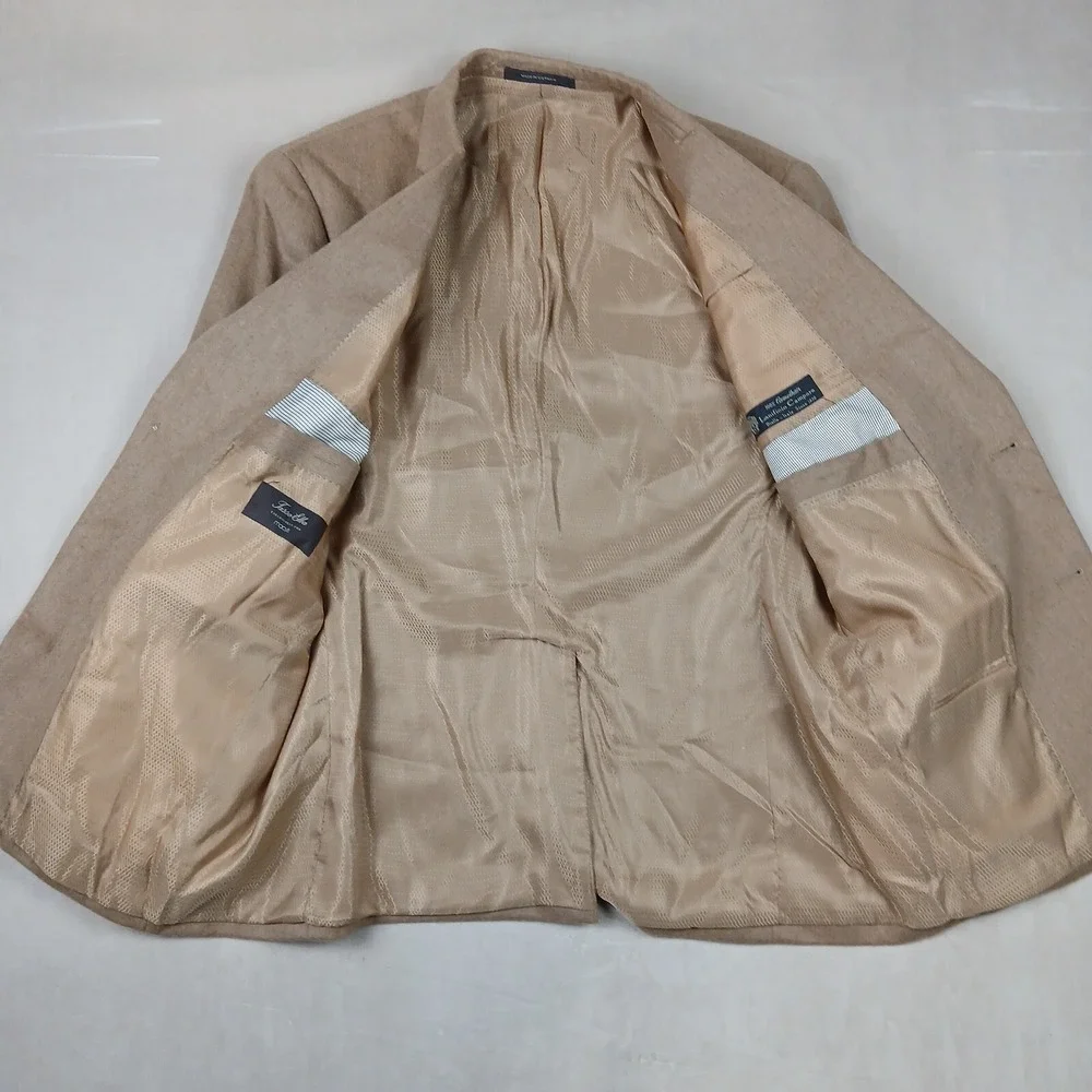 Tasso Elba Lanificio Campore 44R Mens Sport Coat‎ Jacket Blazer Camel Hair